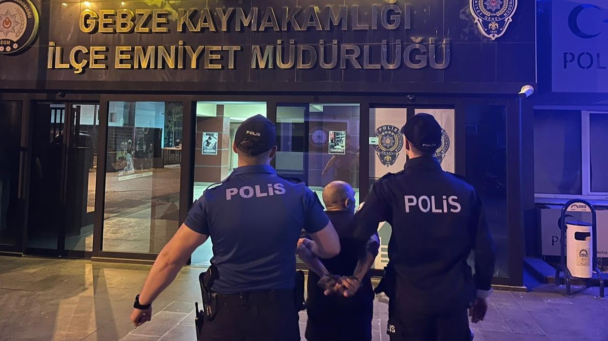 Kocaeli'de 18 yl 4 ay kesinlemi hapis cezas bulunan hkml yakaland