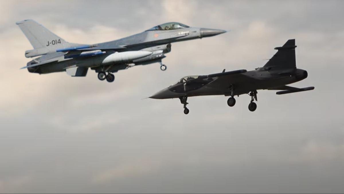 F-16'larn yerini alacak! 4 adet Gripen sava ua iin anlama saland