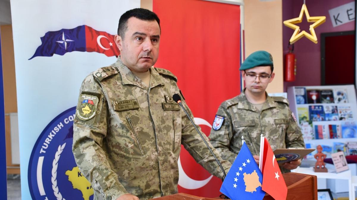 Trk askerinden Kosova'da eitime destek! Bilgisayar dershanesi kuruldu
