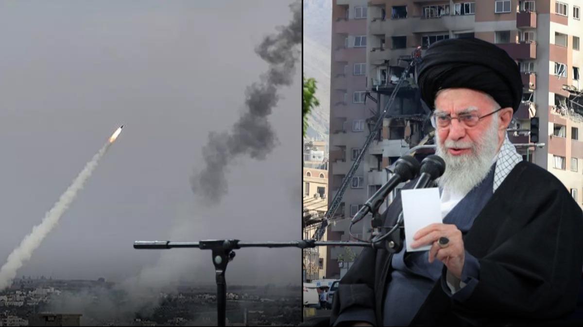 Tahran'da pe pee patlama sesleri: Hamaney'den ''sert karlk'' mesaj