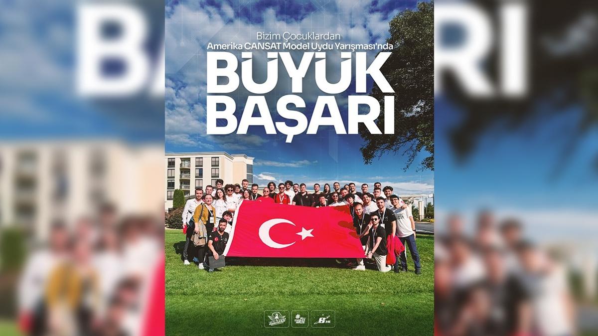 TEKNOFEST takmlar ABD'deki Model Uydu Yarmasna damga vurdu