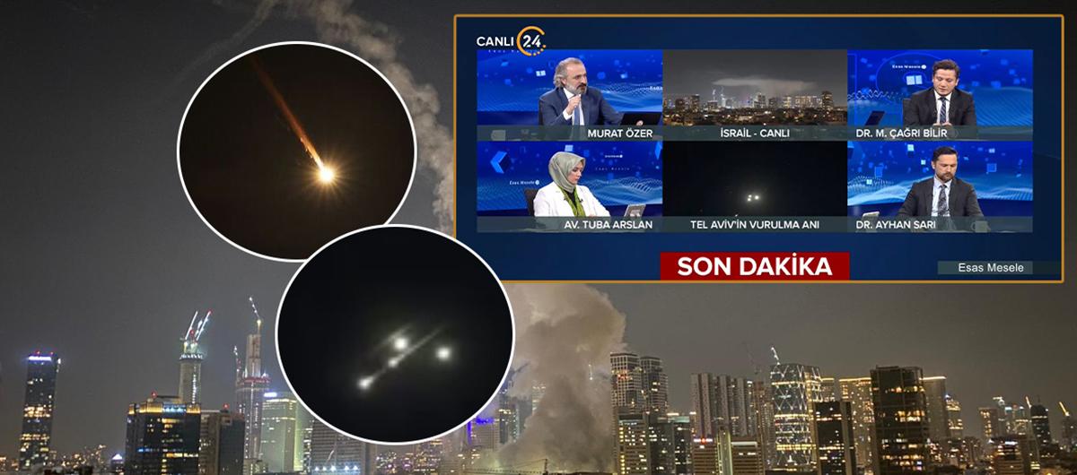 Tel Aviv'e pe pee bombardman! ran 'Demir Kubbe'yi deldi