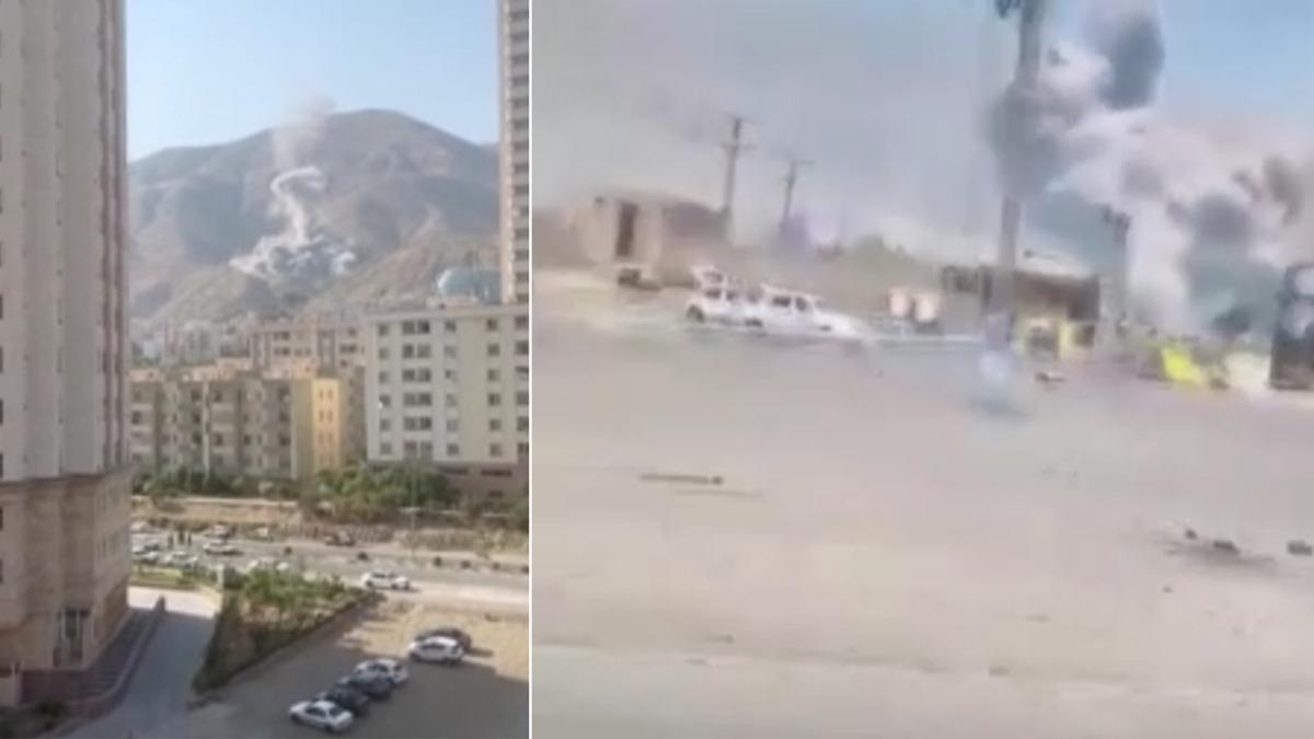 ''Tahran' boaltn'' tehdidi sonras srail yeniden saldrya geti! Bakentte art arda patlamalar yaanyor