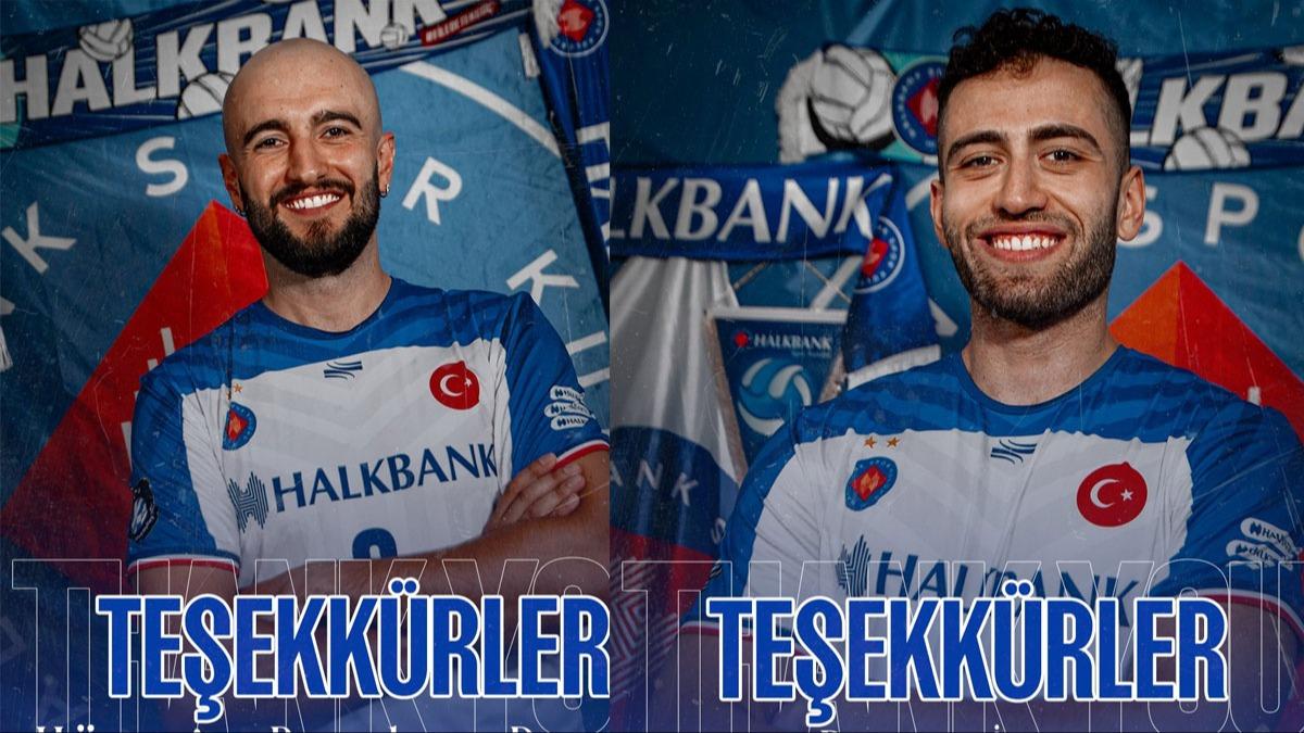 Halkbank'ta yaprak dkm! 2 oyuncu ile yollar ayrld