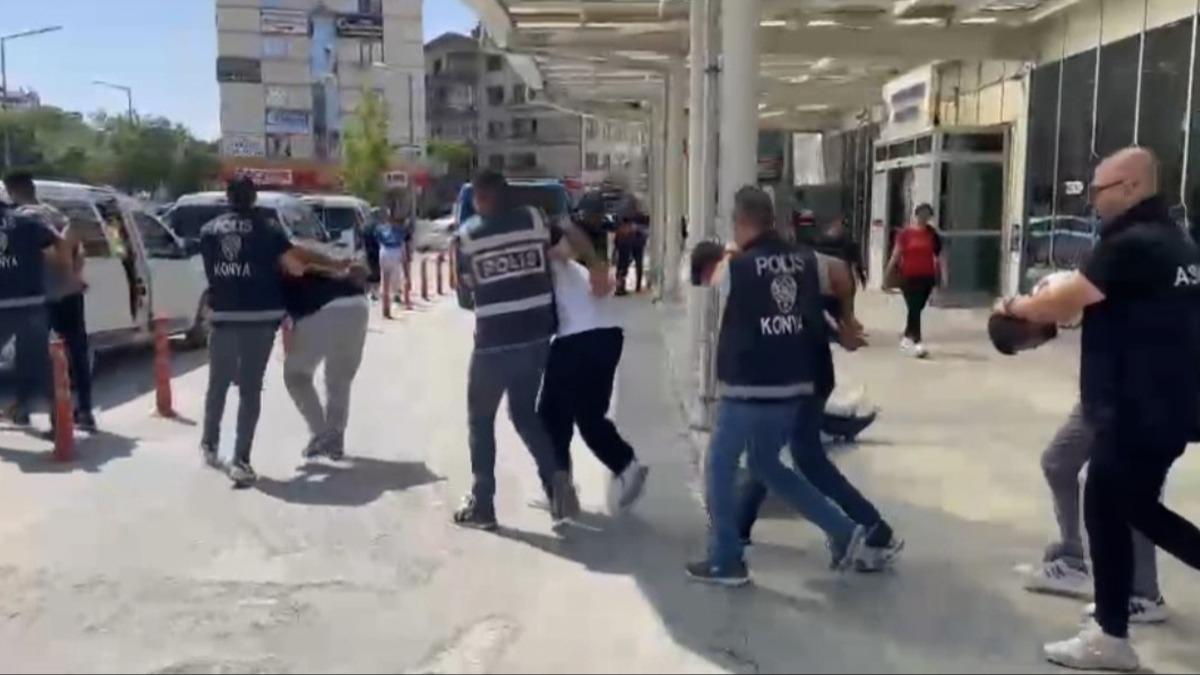 Konya'da ''Kardelen'' operasyonu... Masaj salonu deil su yuvas
