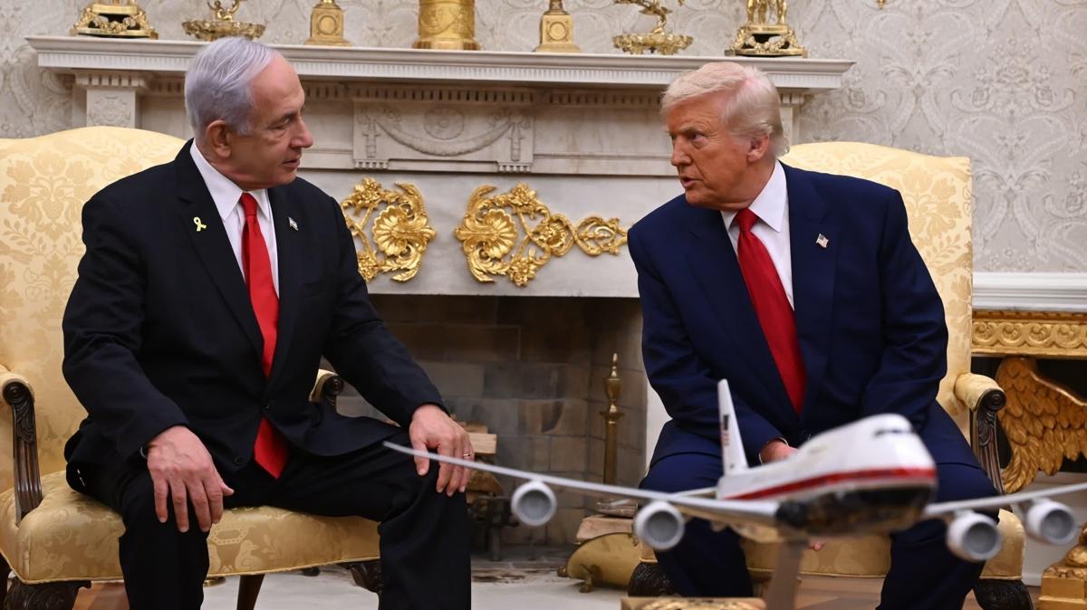 Netanyahu'nun gz kula Trump'ta! 
