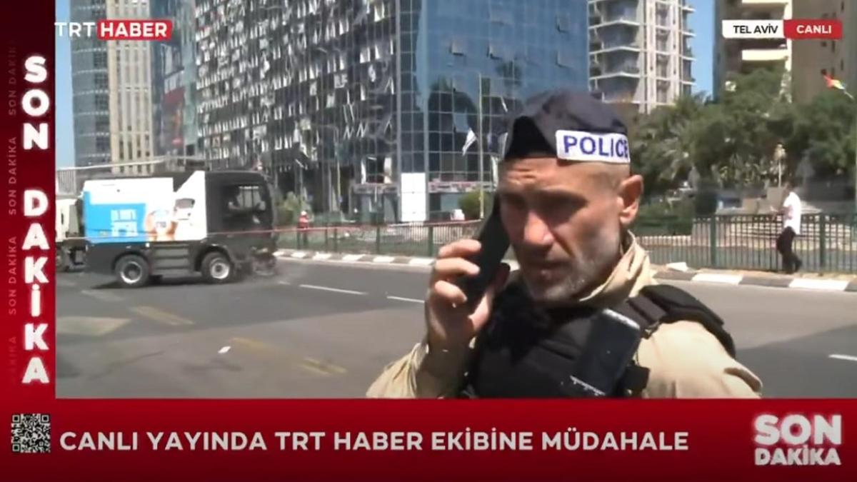 srail polisi TRT Haber canl yaynn engelledi