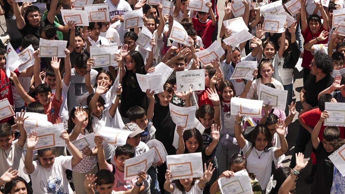 Yaz tatili bugn balad: 20 milyon renci karne ald
