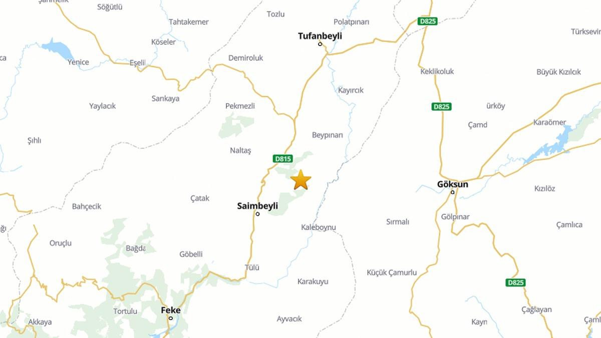 Adana'da 4,5 byklnde deprem