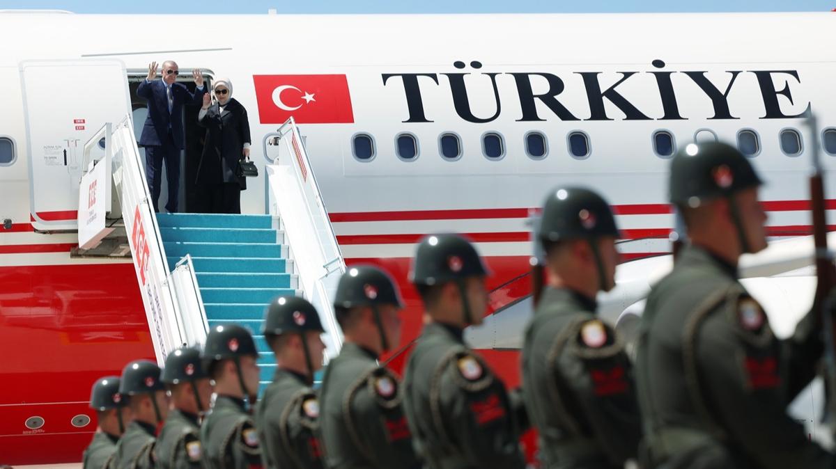 Cumhurbakan Erdoan Hollanda'ya gitti