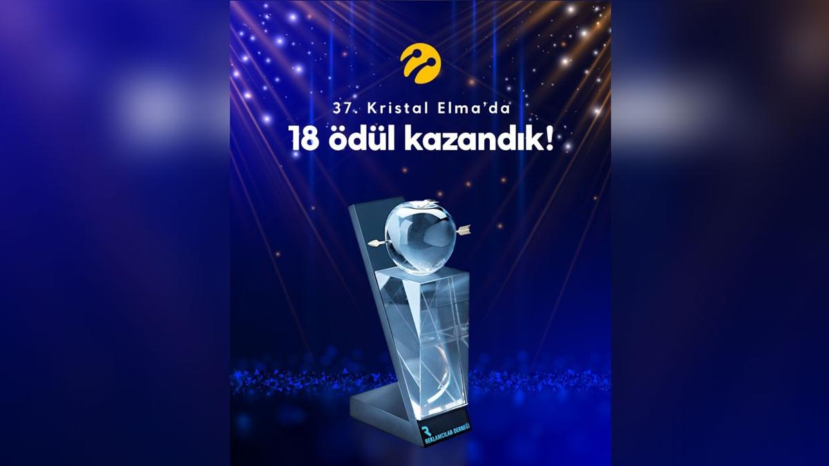 Turkcell'in iletiim gcne Kristal Elma'dan 18 dl