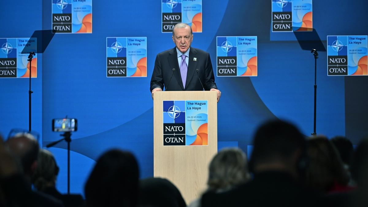 NATO liderler zirvesi! Cumhurbakan Erdoan: F-35'leri alma noktasnda Trump iyi niyetli