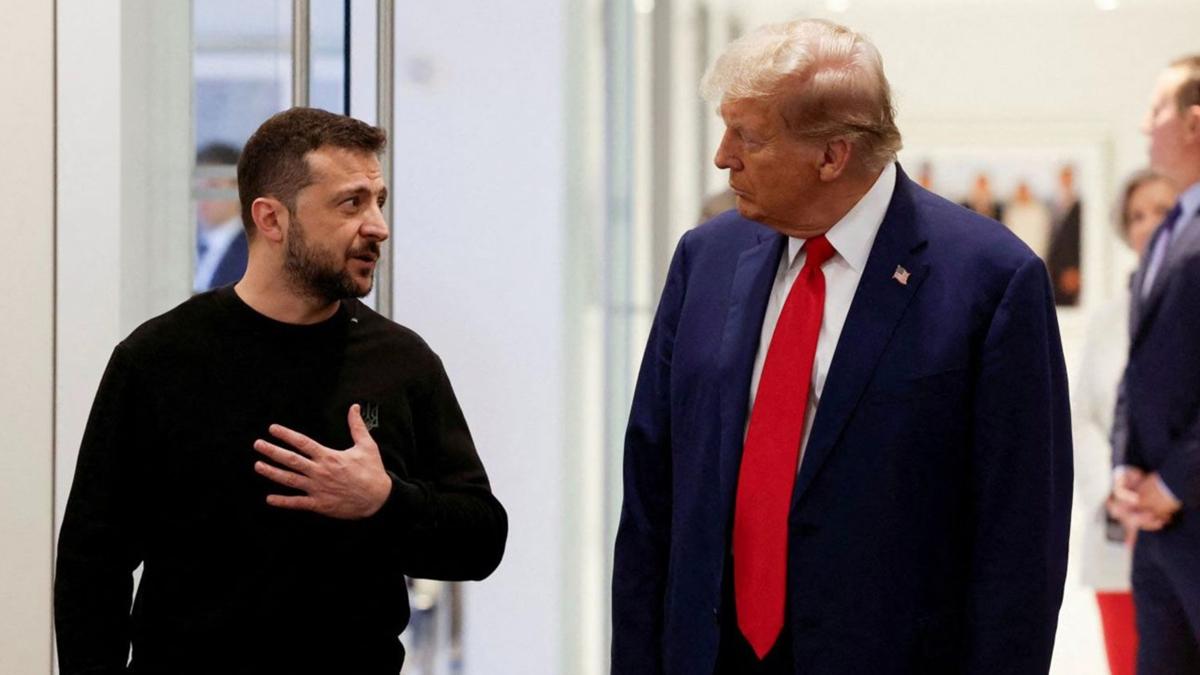 Trump ile Zelenski Lahey'de bir araya geldi