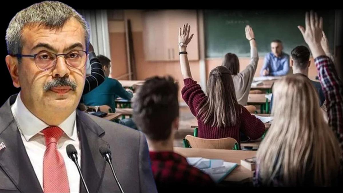 12 yllk zorunlu eitime yasal dzenleme! Bakan Tekin cevaplad