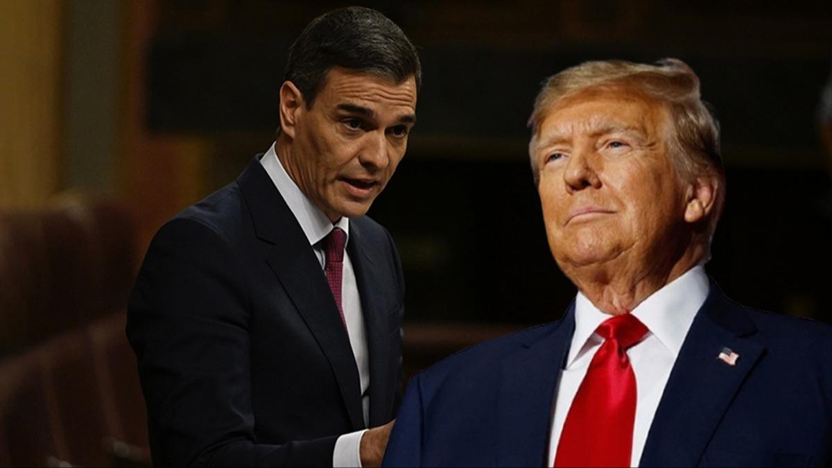 Trump tehdit etmiti... spanya'dan ABD'ye net cevap!