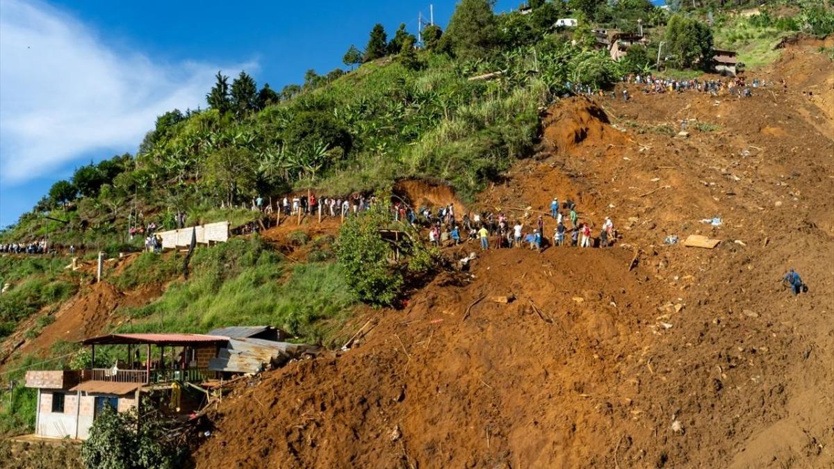 Kolombiya'da heyelan: Can kayb 16'ya kt