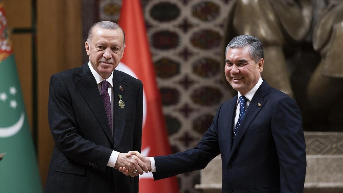 Cumhurbakan Erdoan, Berdimuhammedov ile grt
