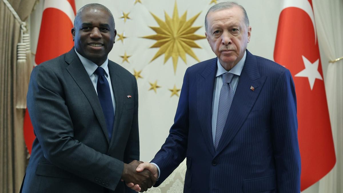 Cumhurbakan Erdoan, Lammy'yi kabul etti