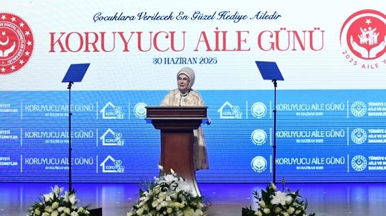 Emine Erdoan: Koruyucu Aile Sistemi'nin sadece lkemizde deil, tm dnyada yaygnlamas elzemdir