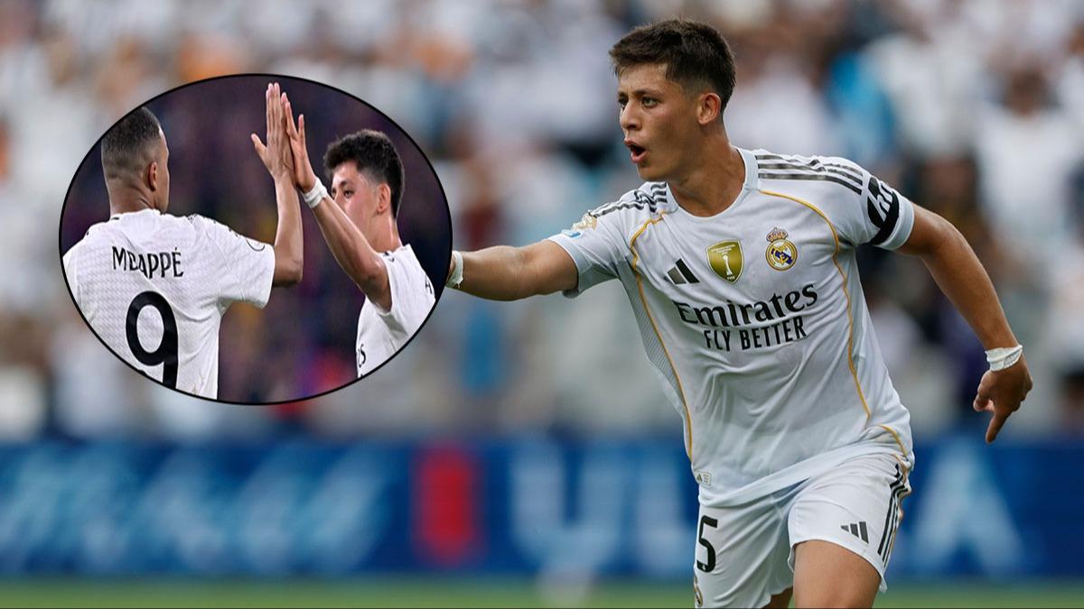 Herkes onlar konuuyor! spanya'da gndem Mbappe ve Arda Gler