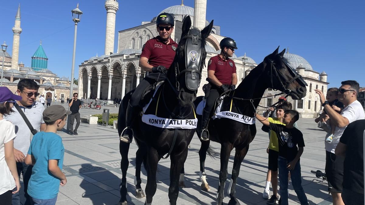 Konya'da atl polisler greve balad 