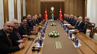 Cumhurbaşkanı Erdoğan, Irak Temsilciler Meclisi Başkanı Meşhedani'yi kabul etti