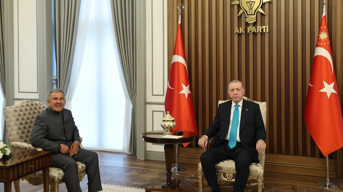 Cumhurbakan Erdoan, Tataristan Cumhurbakan Rstem Minnihanov ile grt