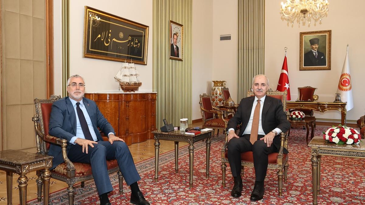 TBMM Bakan Kurtulmu, Bakan Ikhan' kabul etti