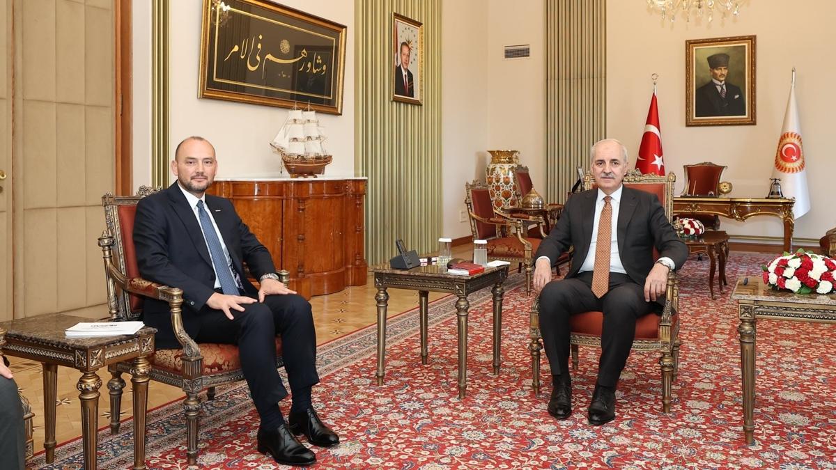 TBMM Bakan Kurtulmu, MSAD Genel Bakan zdemir'i kabul etti