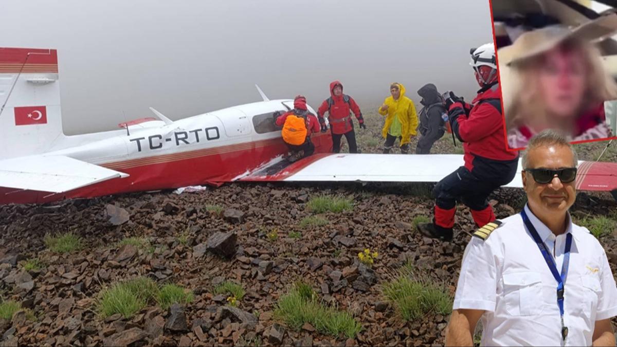Kakar Dalar'nn zirvesinde den uak bulundu: Yolcu sa, pilot hayatn kaybetti