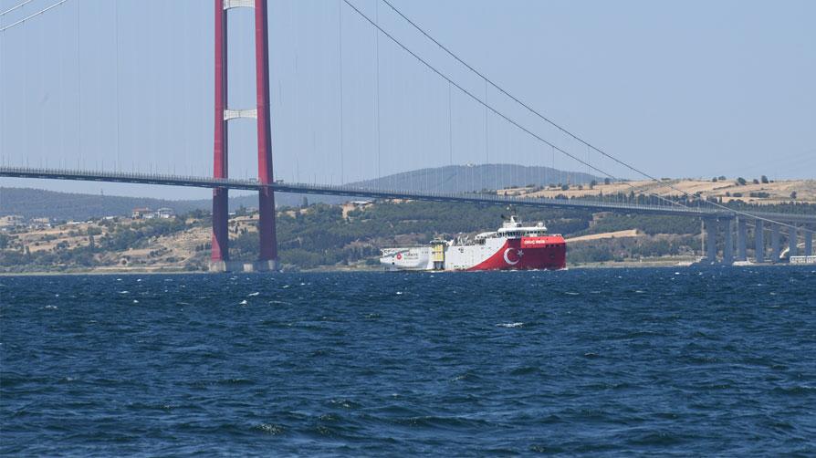Oruç Reis İstanbul Boğazı'na ulaştı!
