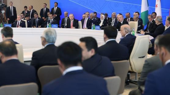 Cumhurbaşkanı Erdoğan'dan Azerbaycan'da Gazze çağrısı: Mezalim son bulmalı