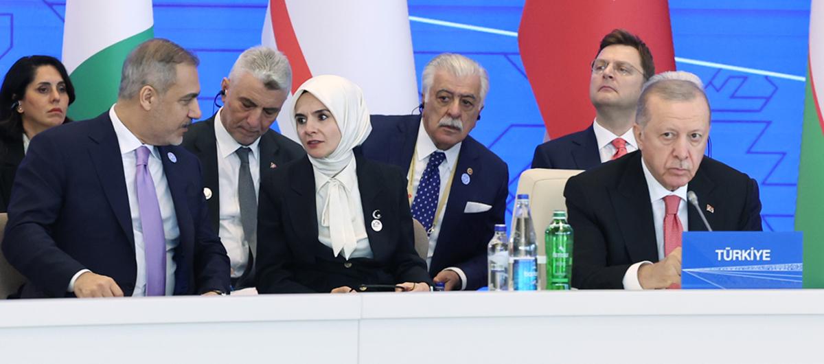 Başkan Erdoğan'dan Azerbaycan'da net mesaj: Filistin davasını terk etmeyiz