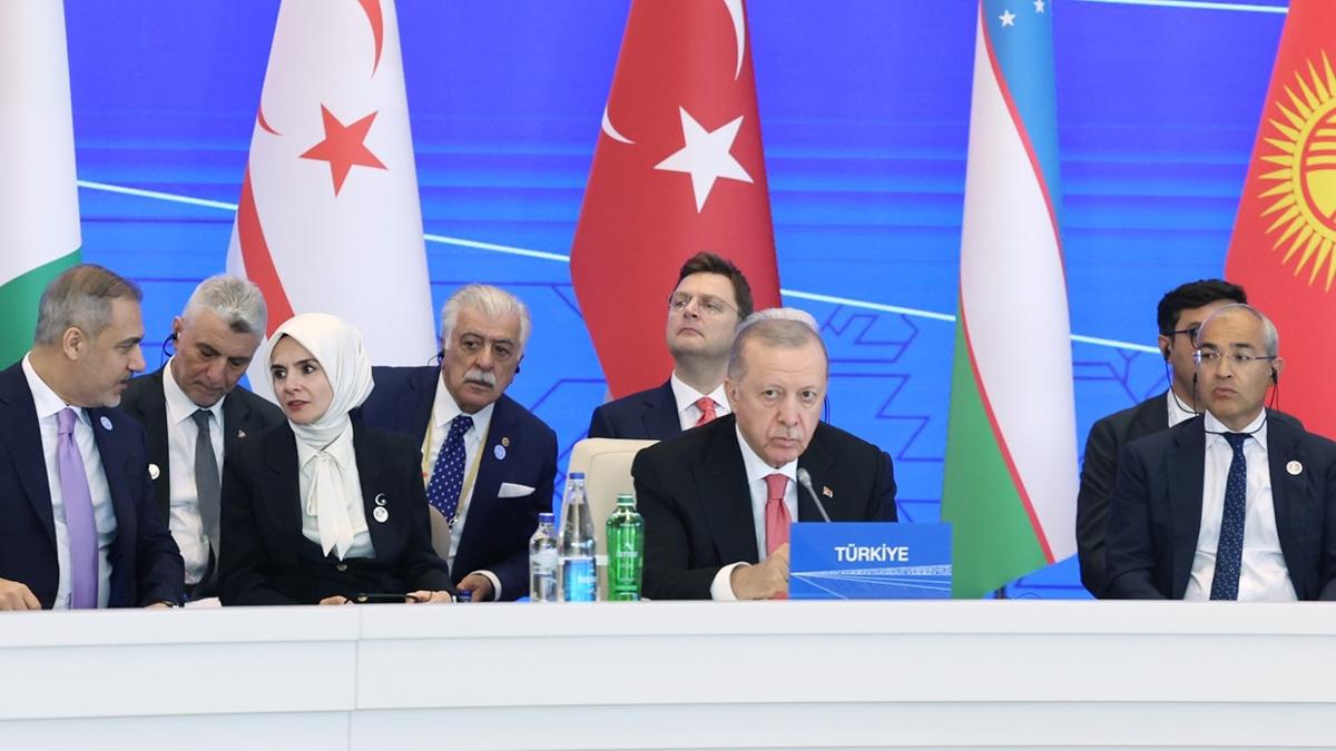 Başkan Erdoğan'dan Azerbaycan'da net mesaj: Filistin davasını terk etmeyiz