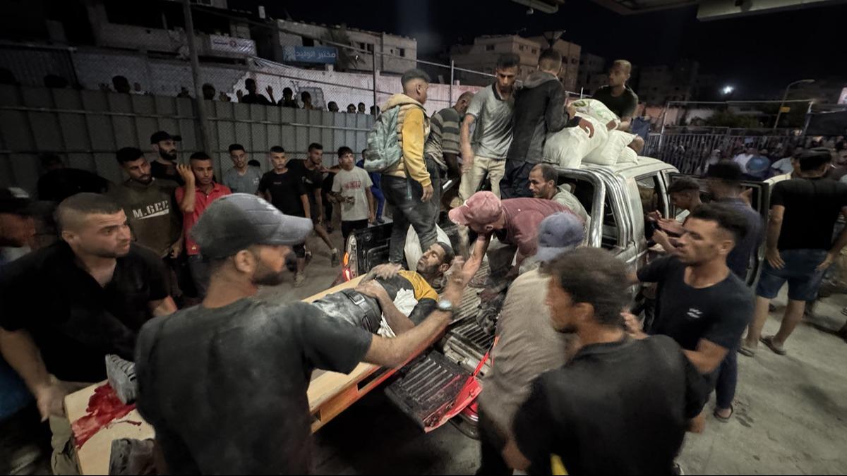 Soykrmc srail Gazze'de insani yardm noktasn vurdu: ok sayda ehit ve yaral var