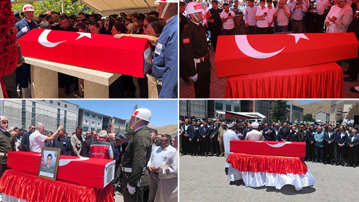 12 kahramana veda... Türkiye şehitlerini uğurladı