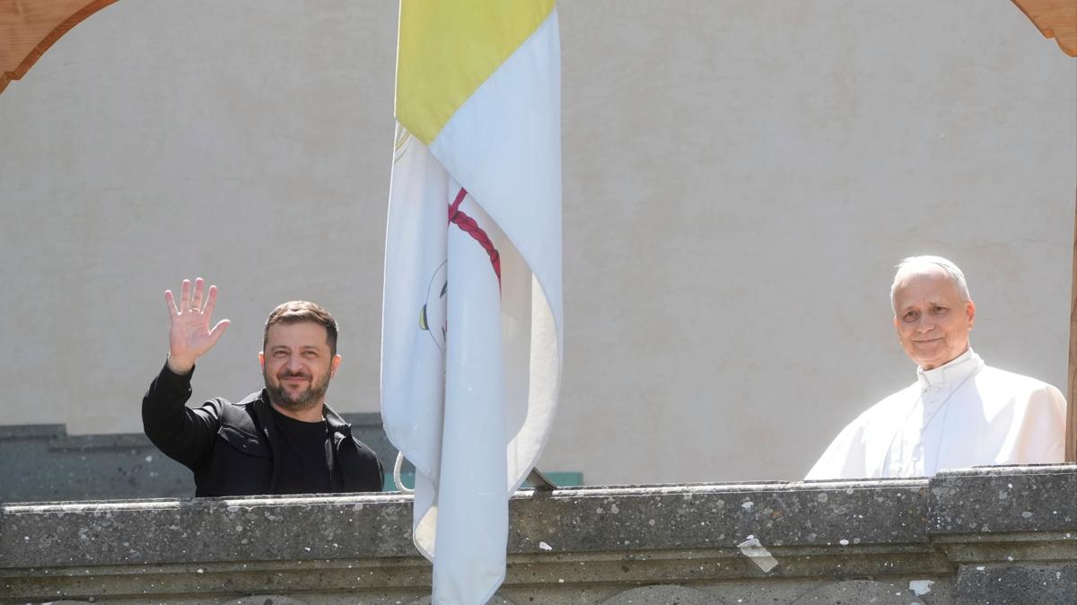 Zelenski ile gren Papa 14. Leo'dan dmanlklarn sona erdirilmesi vurgusu