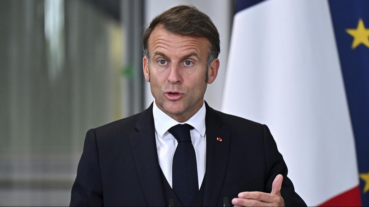 Macron'dan ''Filistin Devleti'' ars: Seslerimizi birletirelim
