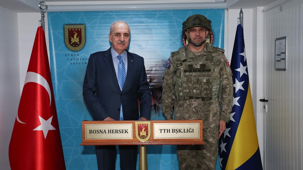 TBMM Bakan Kurtulmu'tan EUFOR Trk Temsil Heyeti Bakanlna ziyaret 