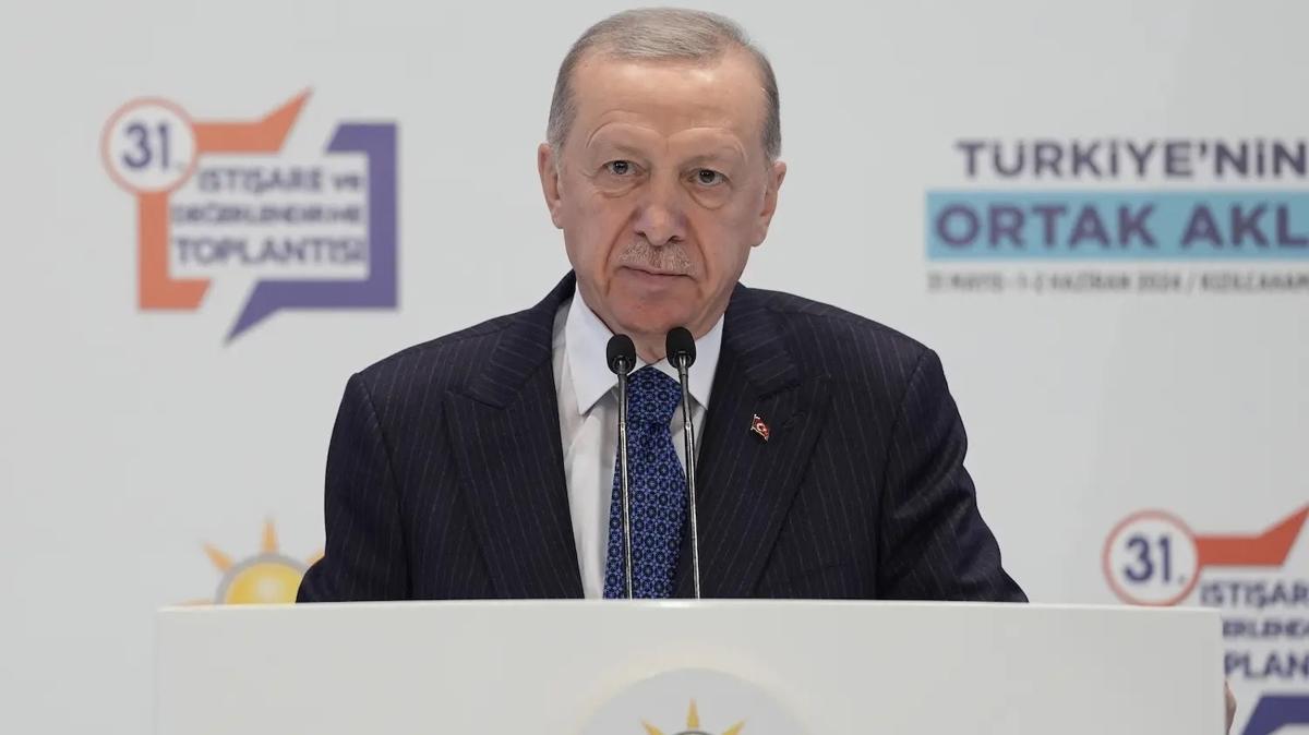 AK Parti'nin Kzlcahamam kamp balyor! Gzler Bakan Erdoan'n tarihi konumasnda