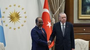 Somali Cumhurbaşkanı Türkiye'de... Cumhurbaşkanı Erdoğan, Şeyh Mahmud ile görüştü