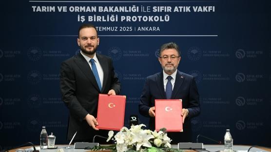 Tarm ve Orman Bakanl ile Sfr Atk Vakf arasnda ibirlii protokol imzaland
