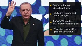 Başkan Erdoğan'dan tarihi mesajlar: Bugün güçlü Türkiye'nin şafağı söküyor