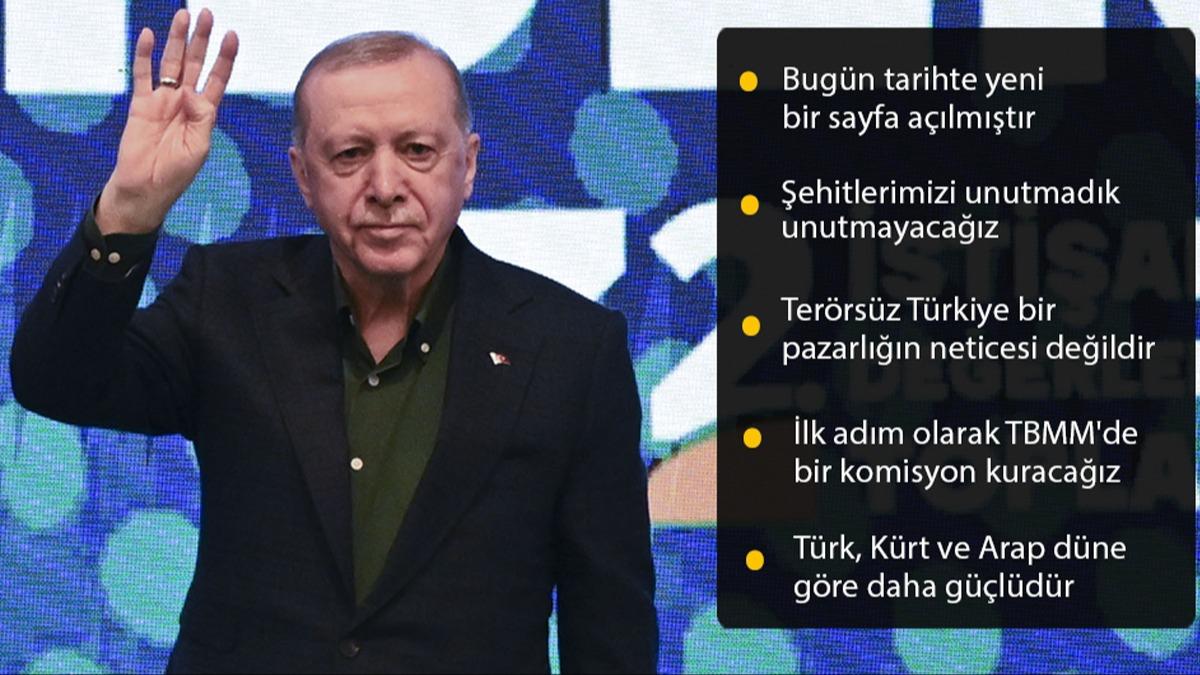 Başkan Erdoğan'dan tarihi mesajlar: Bugün güçlü Türkiye'nin şafağı söküyor