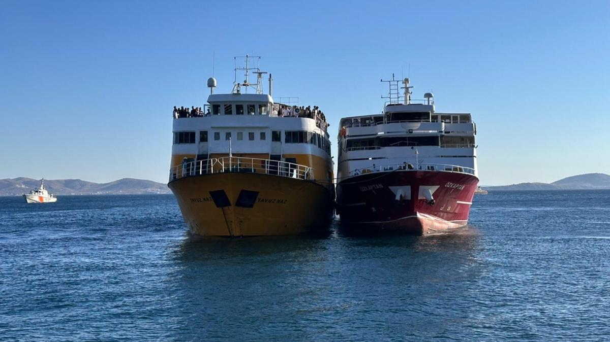 Marmara'da seyir halindeki feribotta yangn