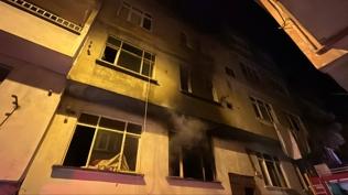 Samsun'da 3 katl binada yangn