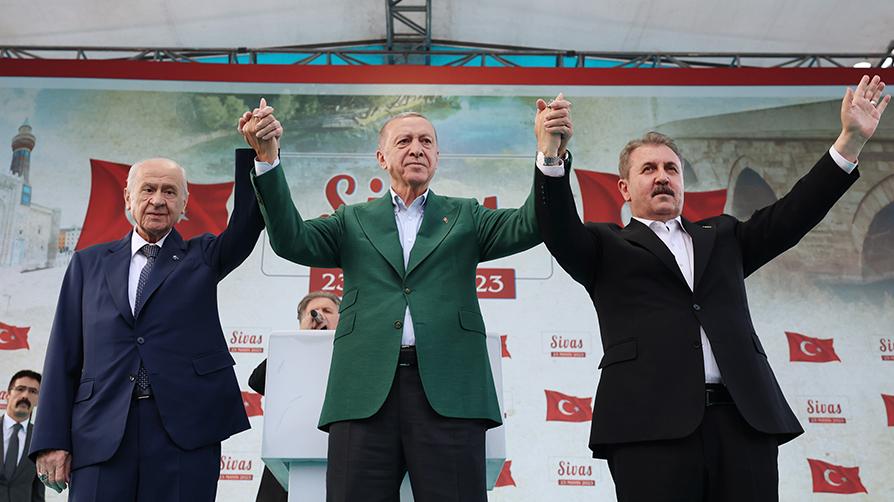 Erdoğan-Bahçeli-Desteci görüştü