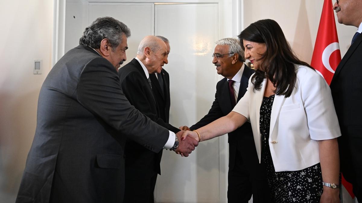 DEM Parti'den Devlet Baheli'ye ziyaret... Buldan: ok verimli bir grme gerekletirdik