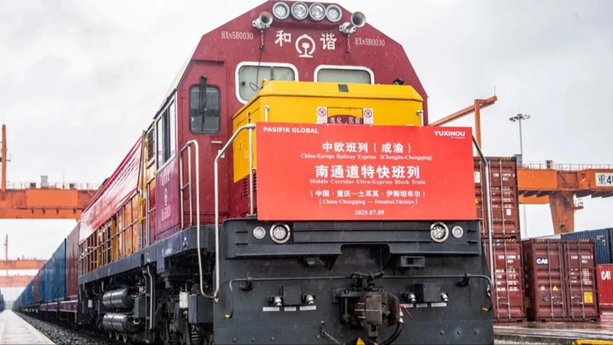 'Orta Koridor'da yeni dnem!  in'den Trkiye'ye dzenli tren seferleri balad