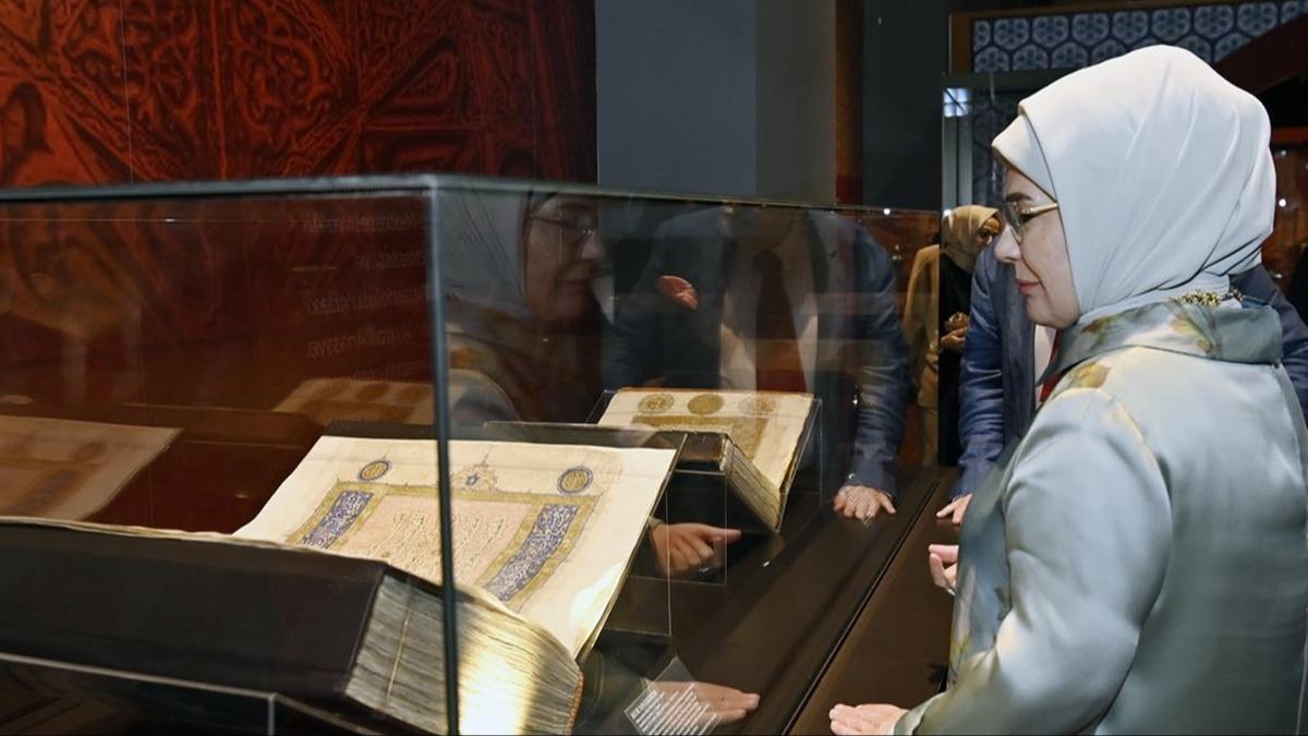 Emine Erdoan, 'Anadolu Seluklular Sergisi'ni ziyaret etti
